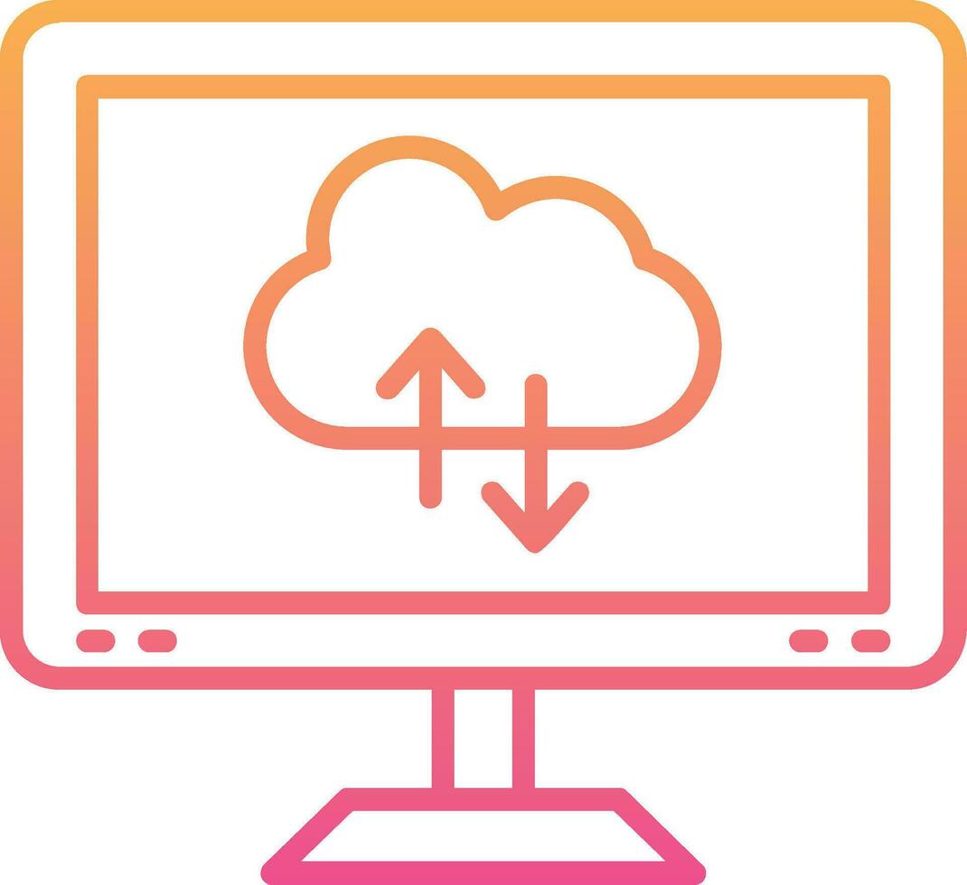 Cloud Computing Vector Icon