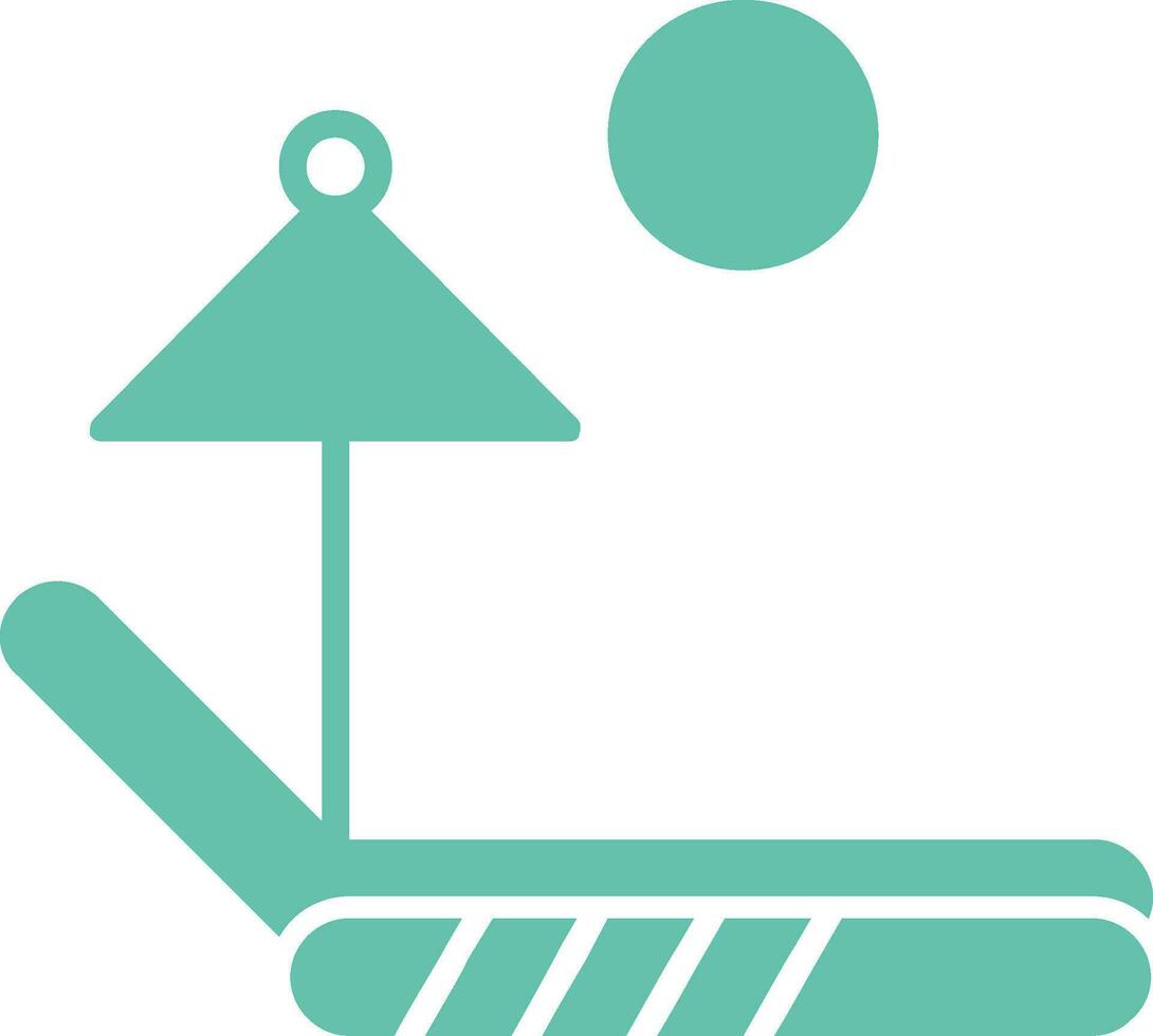 Sunbed Vector Icon