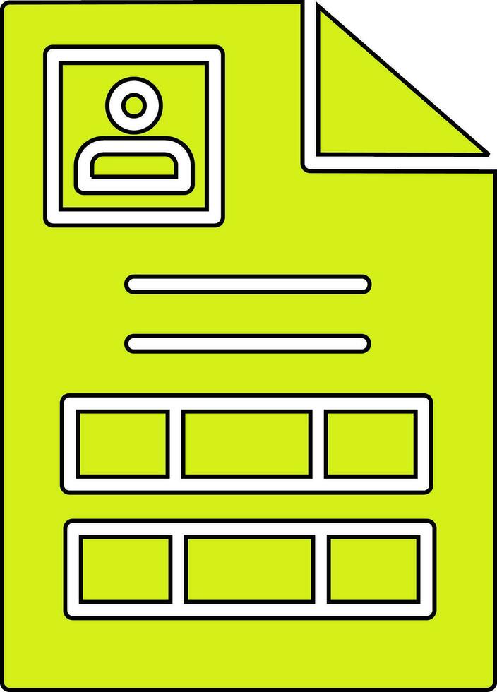Personial document Vector Icon