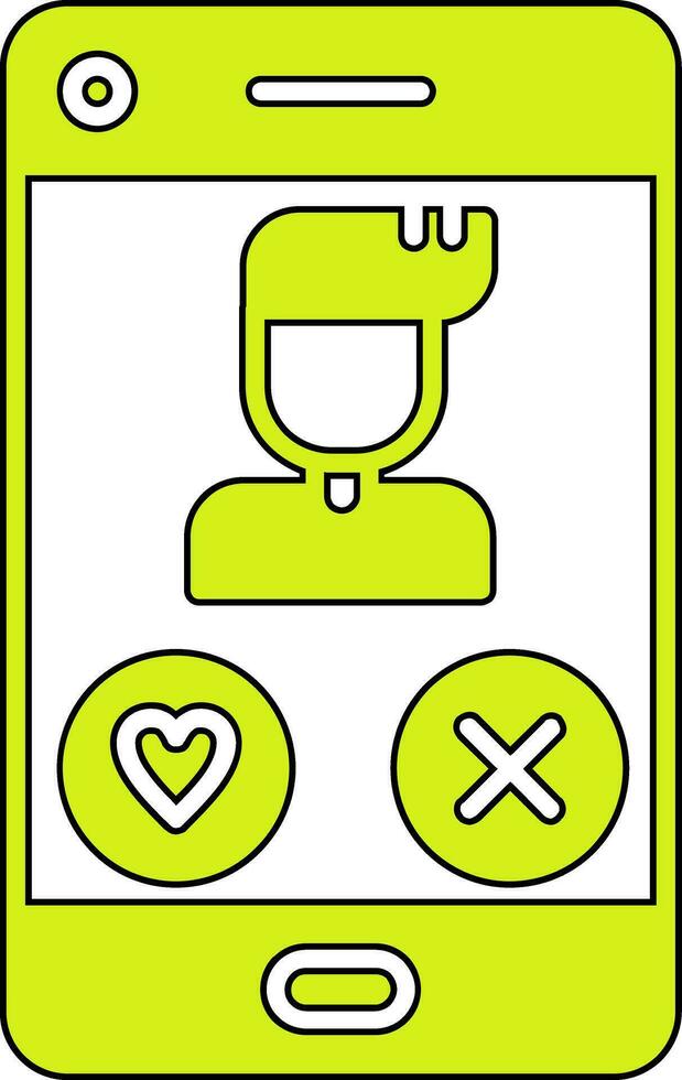 Dating App Vector Icon