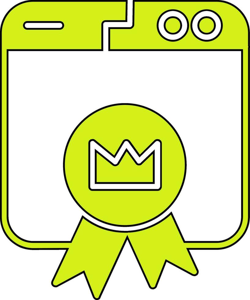 Premium Website Vector Icon