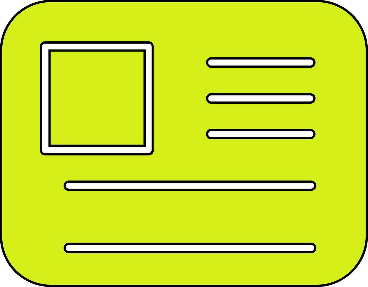 Id Card Vector Icon