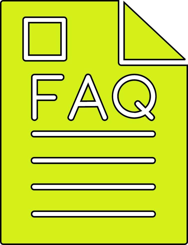 Faq Vector Icon