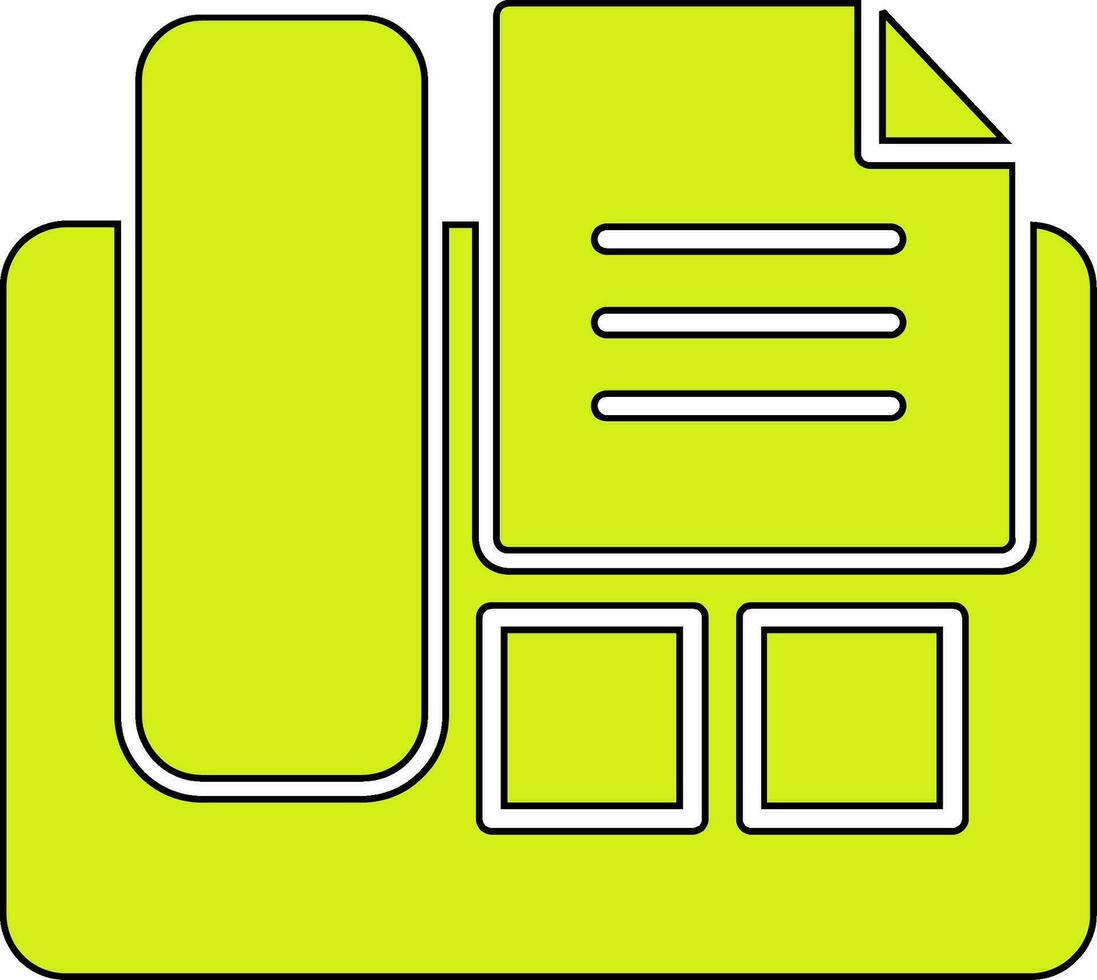 Fax Machine Vector Icon