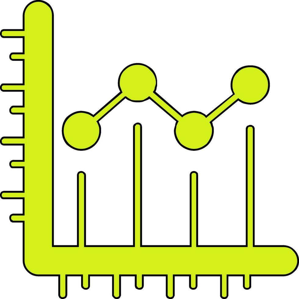 Line chart Vector Icon
