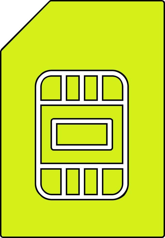 sim vector icono