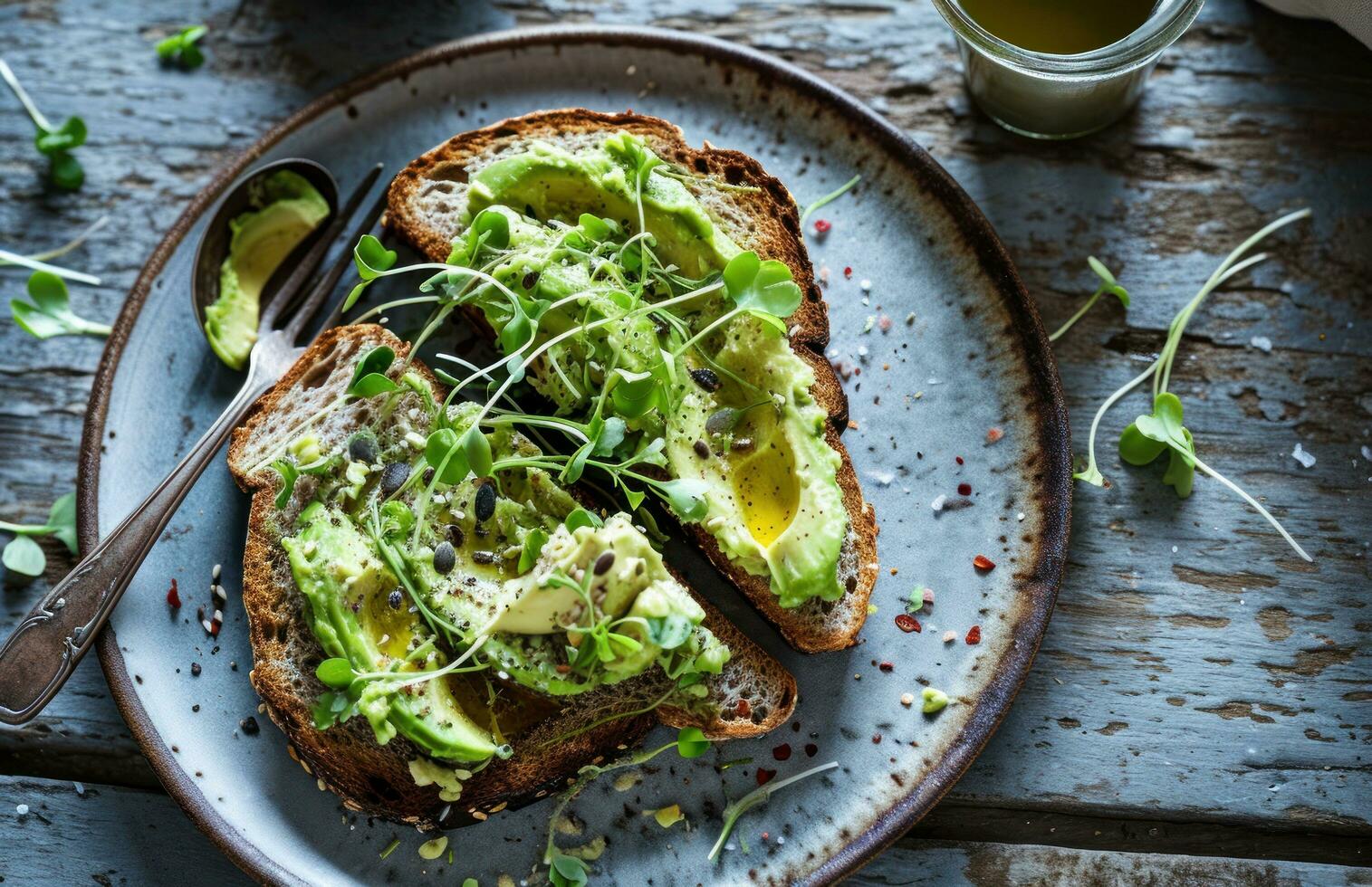 AI generated what to make with avocado toast photo