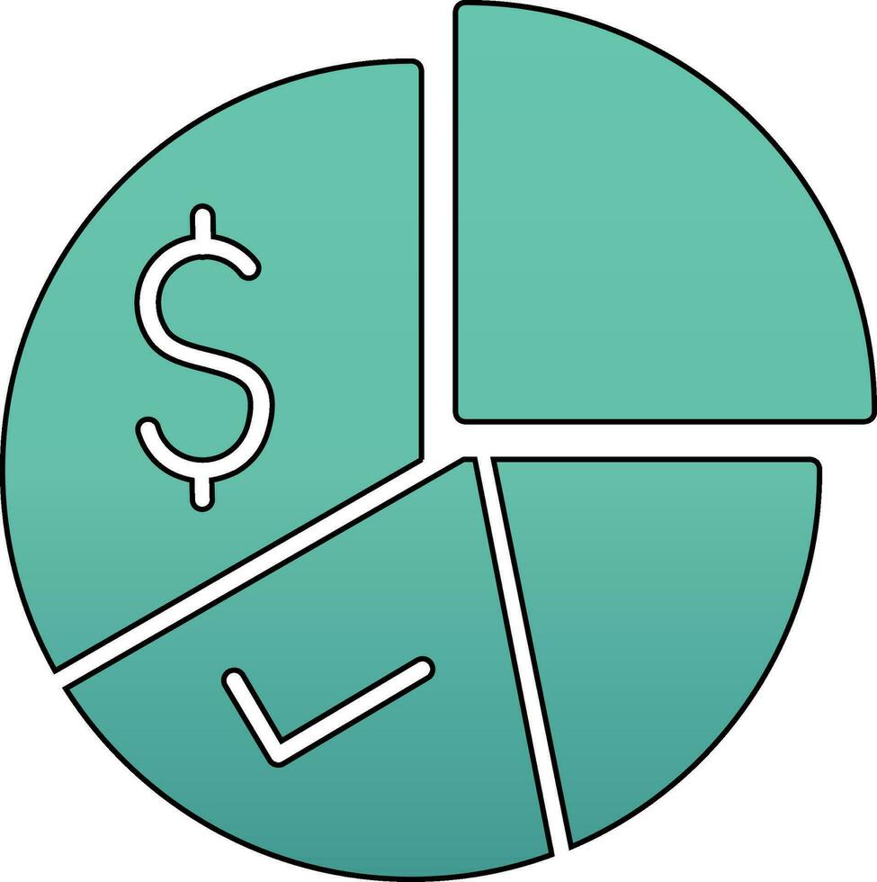 Pie Chart Vector Icon