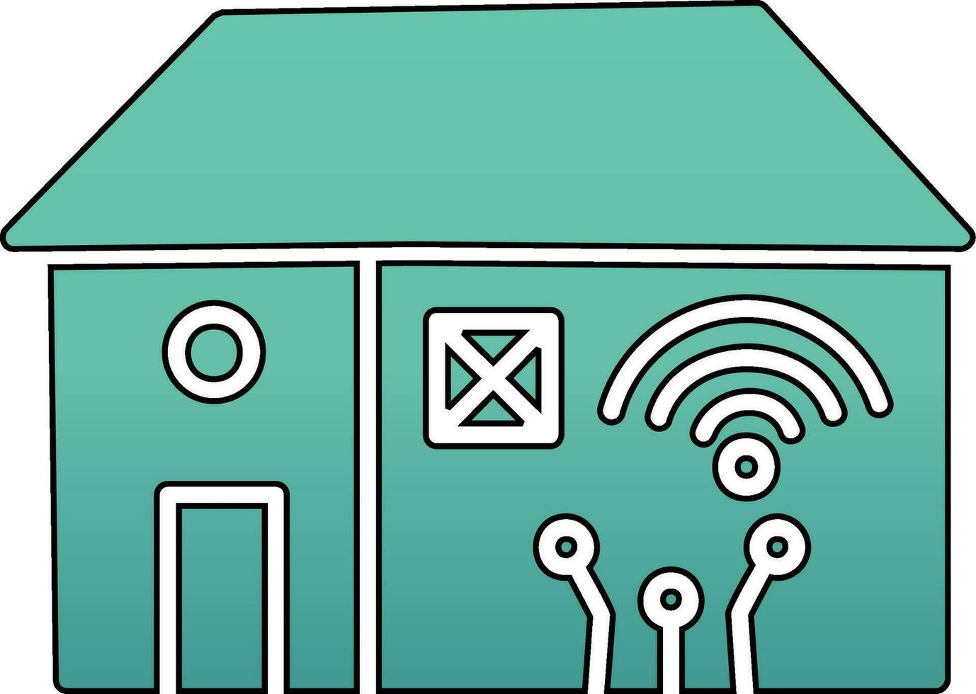 Smart House Vector Icon