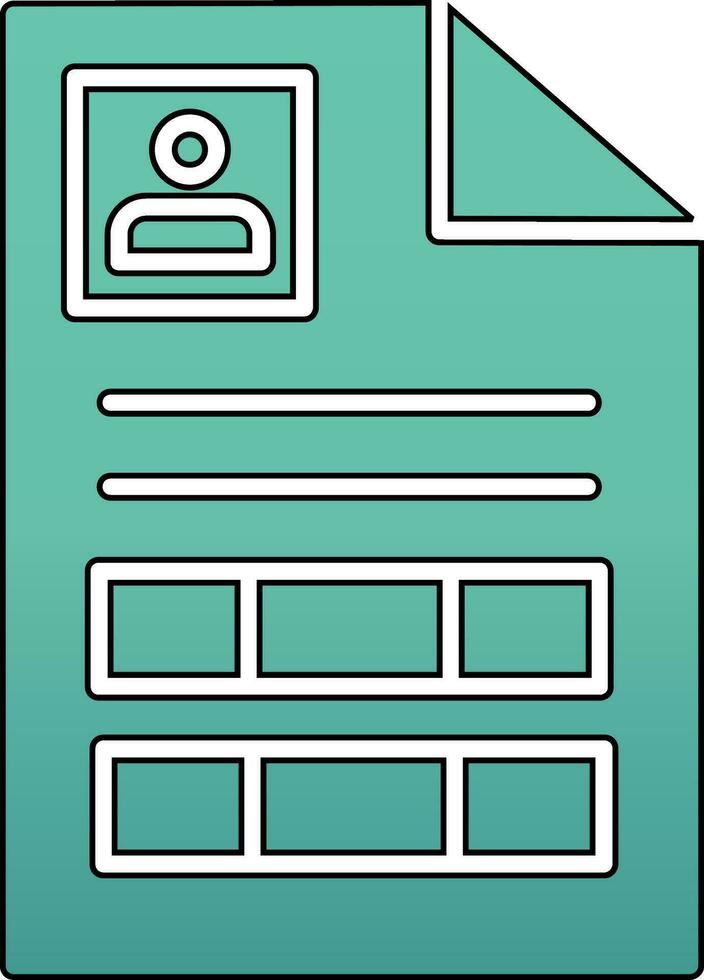 Curriculum Vitae Vector Icon