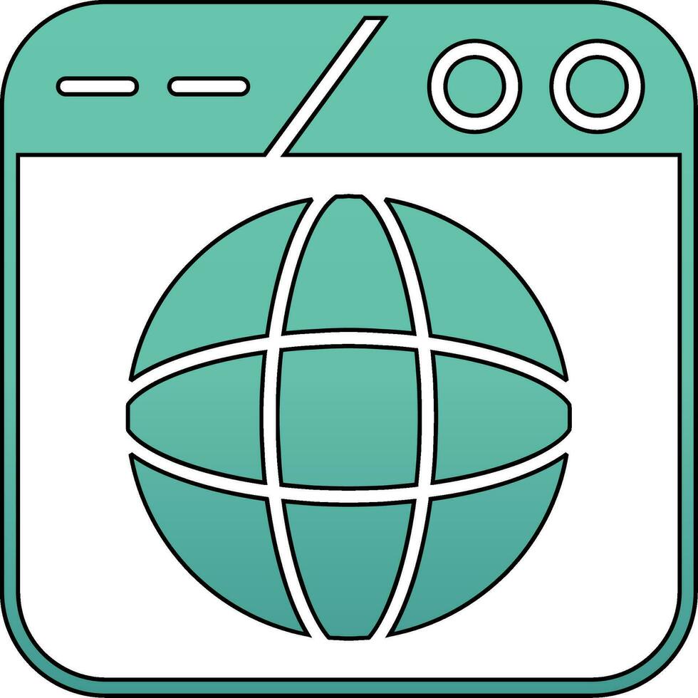 icono de vector de navegador