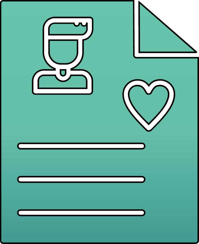 User Biodata Vector Icon