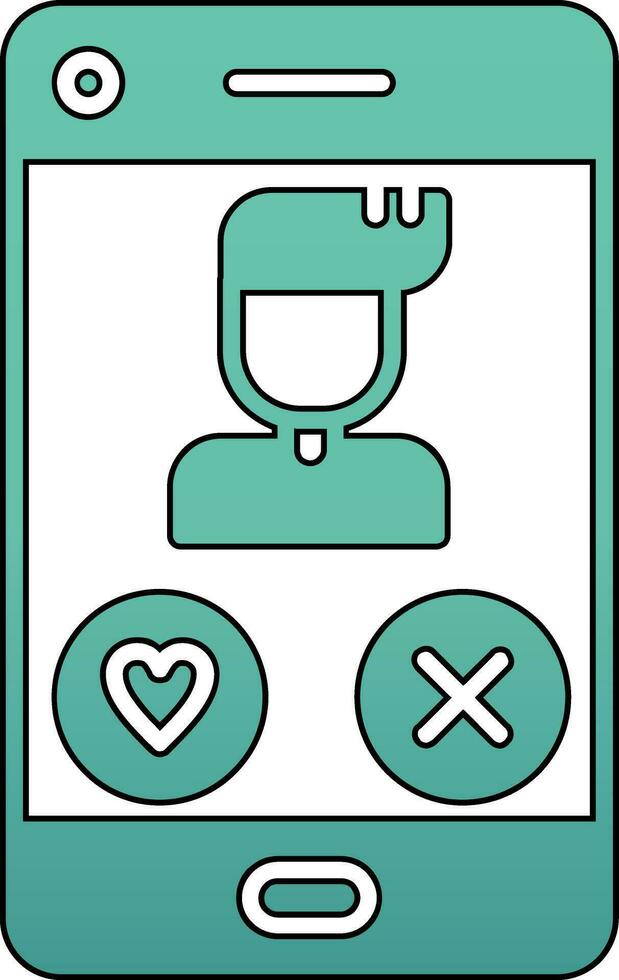 Dating App Vector Icon