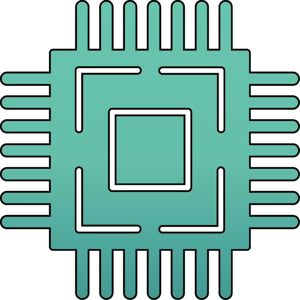 icono de vector de procesador