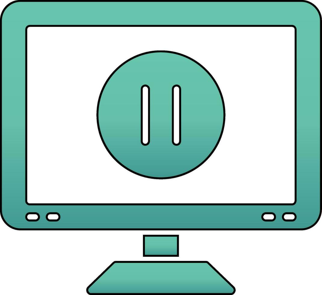 Pause Button Vector Icon