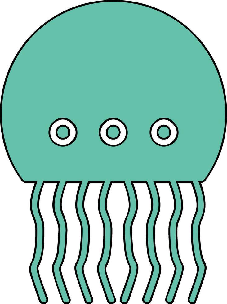 Jellyfish Vector Icon