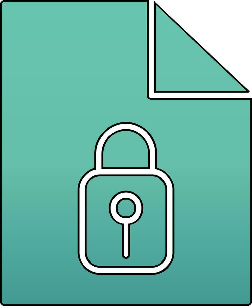 icono de vector de seguridad de datos