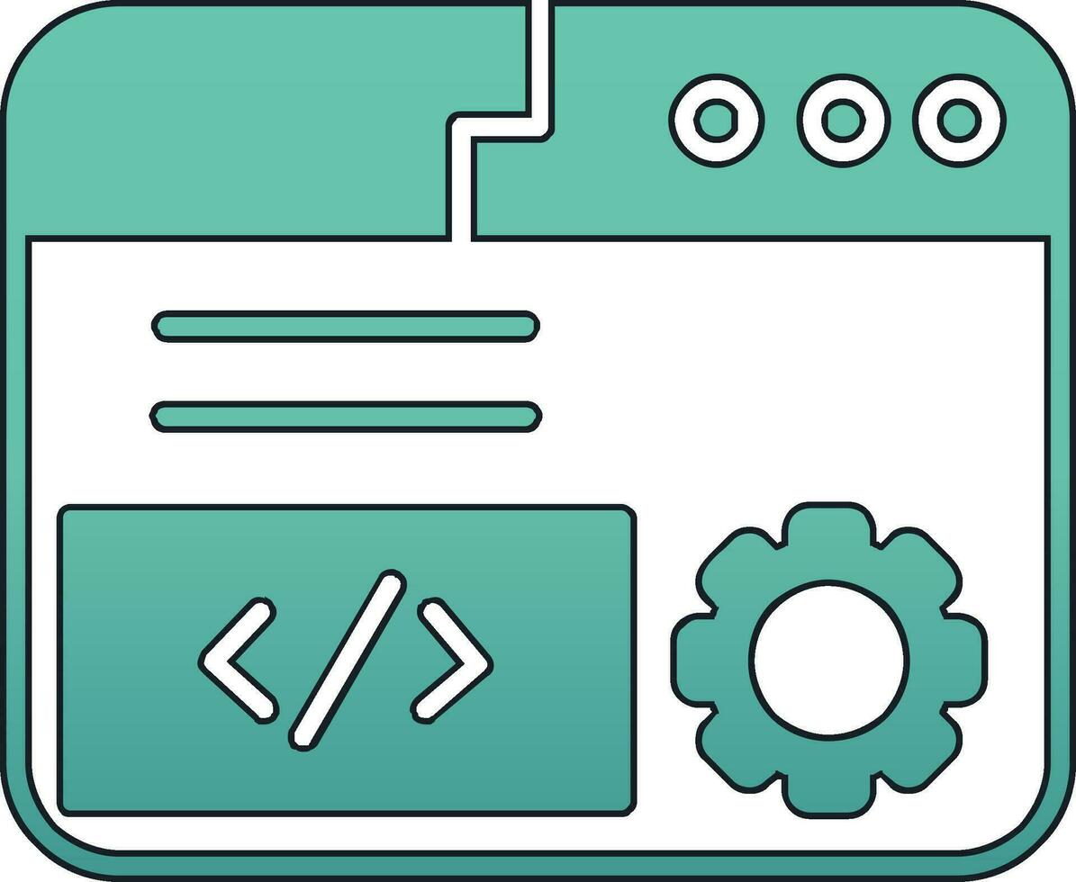 icono de vector de codificación