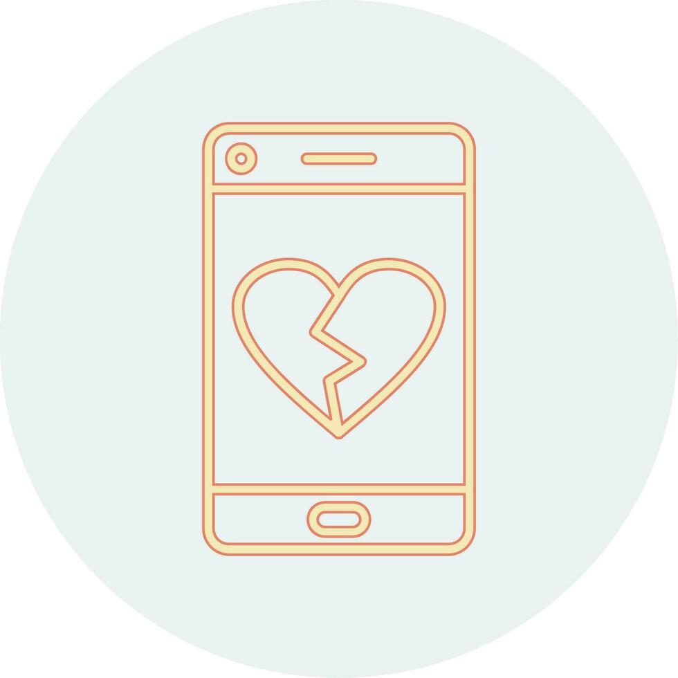 Heart Break Vector Icon