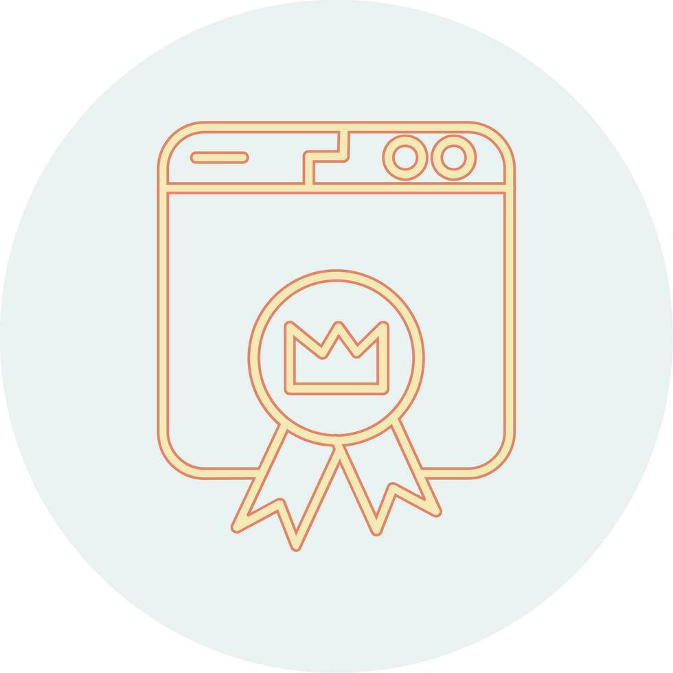 Premium Website Vector Icon