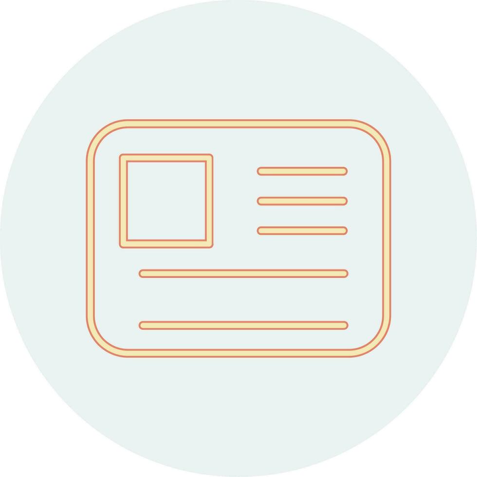 Id Card Vector Icon