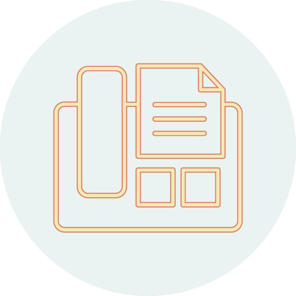 Fax Machine Vector Icon