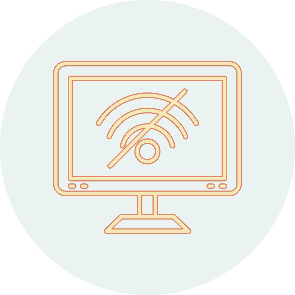 No Wifi Signals Vector Icon