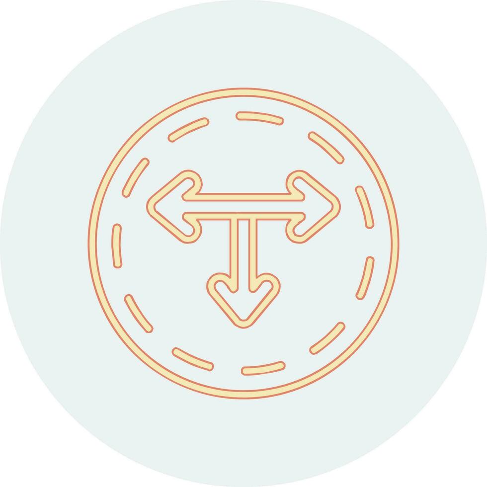 T Junction Vector Icon