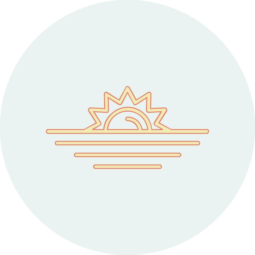 Sunset Vector Icon