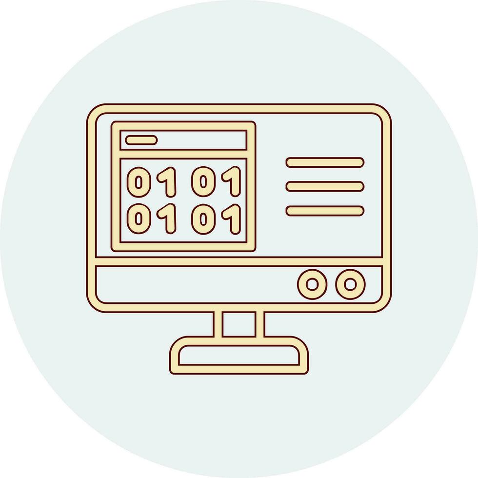 Binary Code Vector Icon