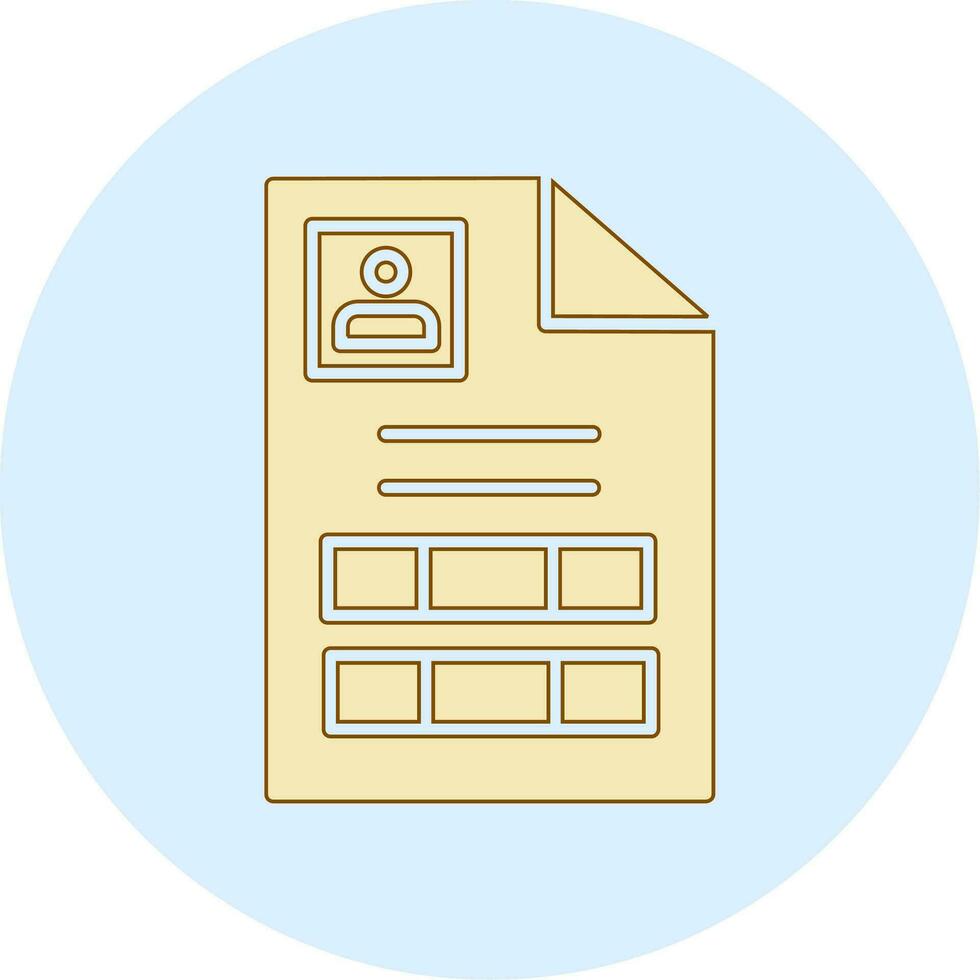 Personial document Vector Icon