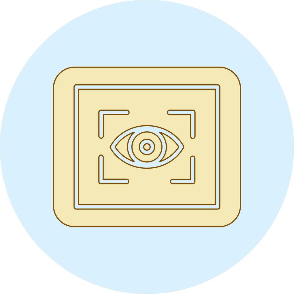 icono de vector de escáner ocular