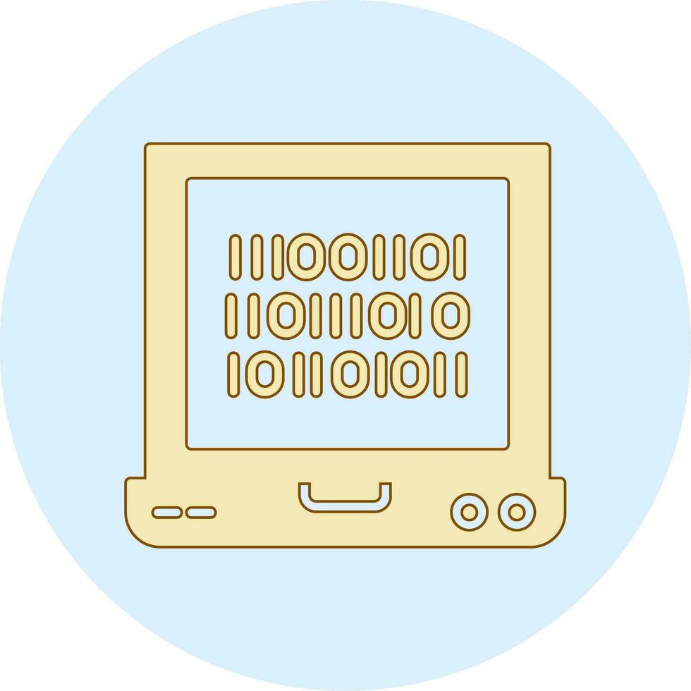 Binary Code Vector Icon