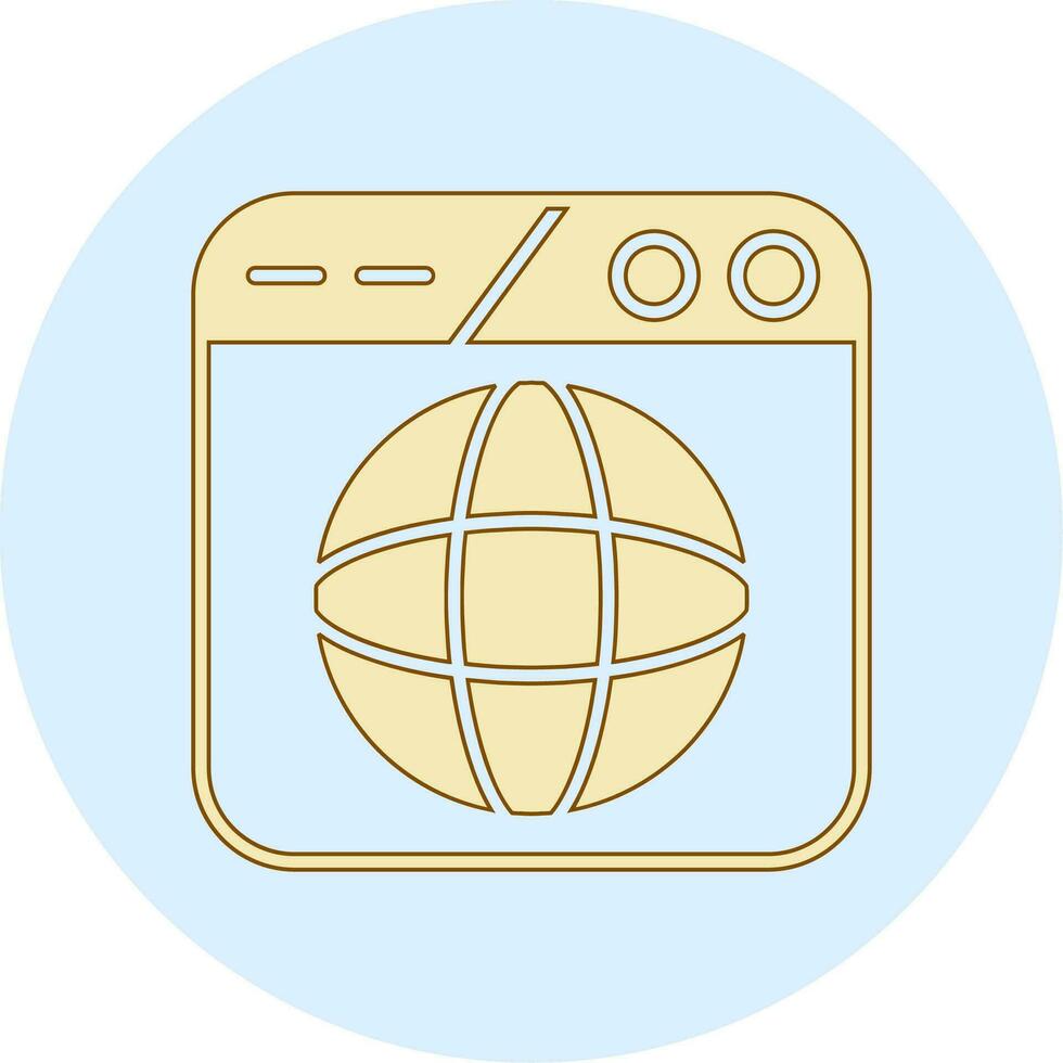 icono de vector de navegador