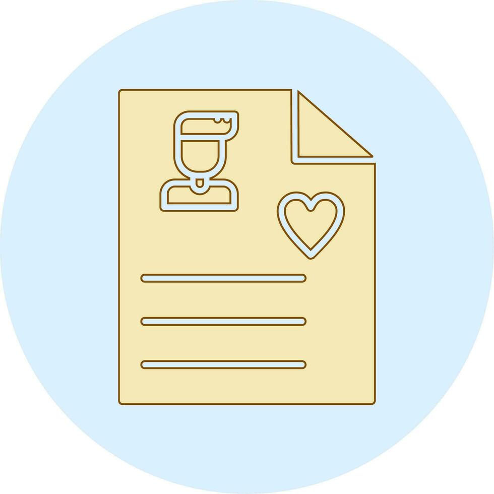 User Biodata Vector Icon