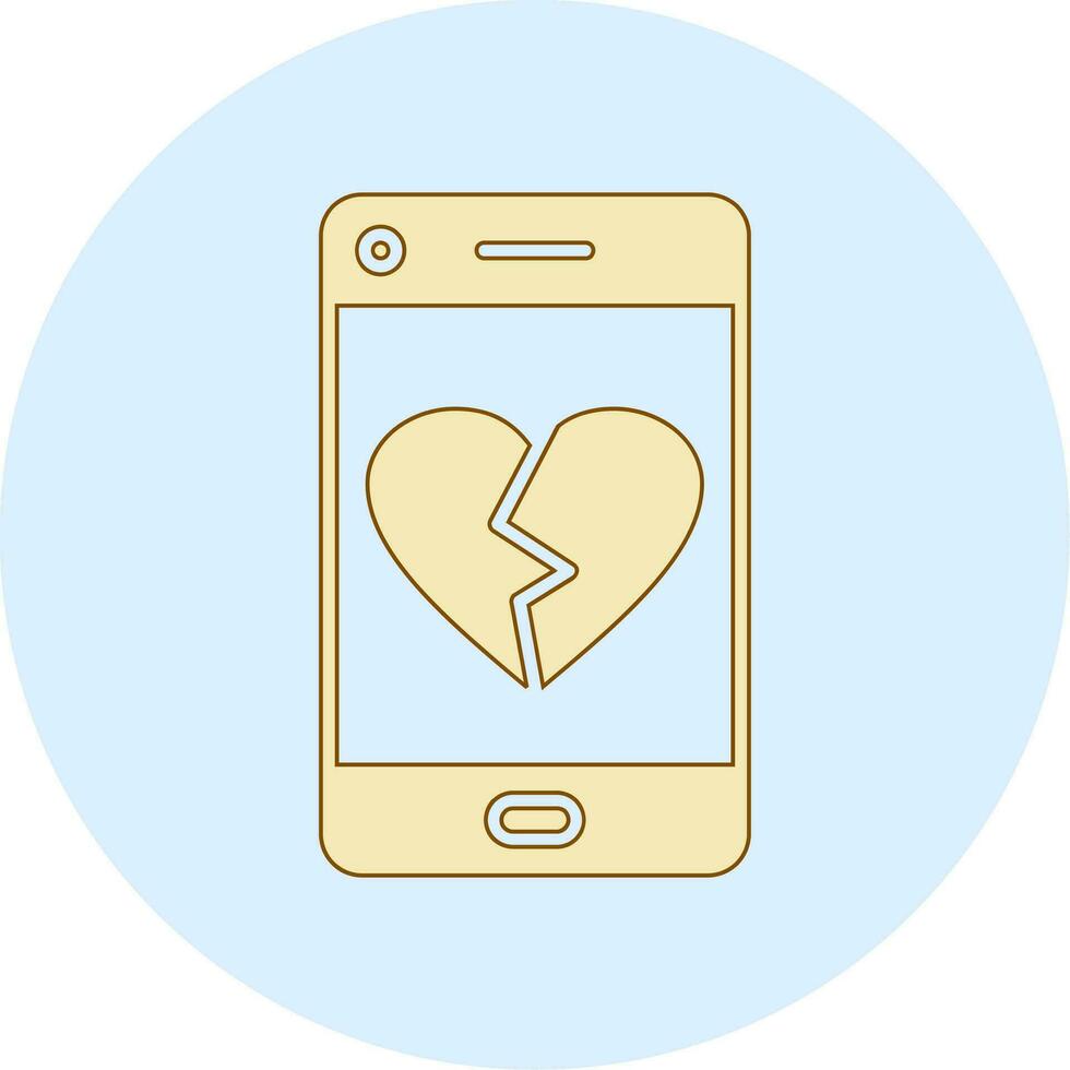 Heart Break Vector Icon