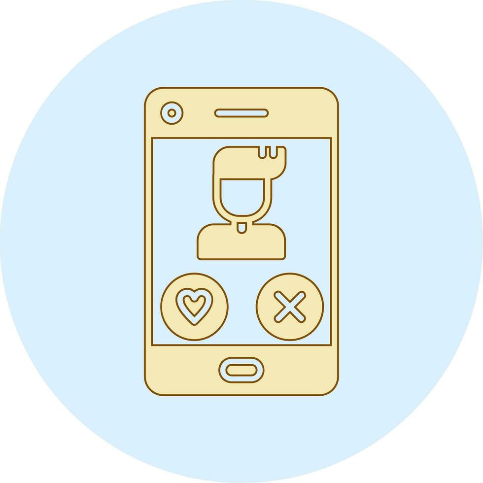 Dating App Vector Icon