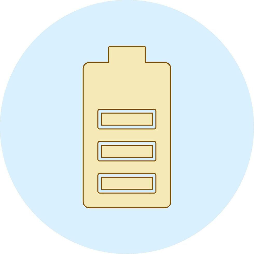 Battery Charged Vector Icon