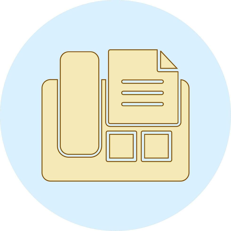 Fax Machine Vector Icon