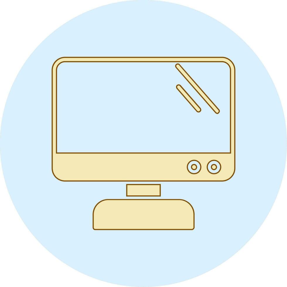 icono de vector de pantalla de monitor