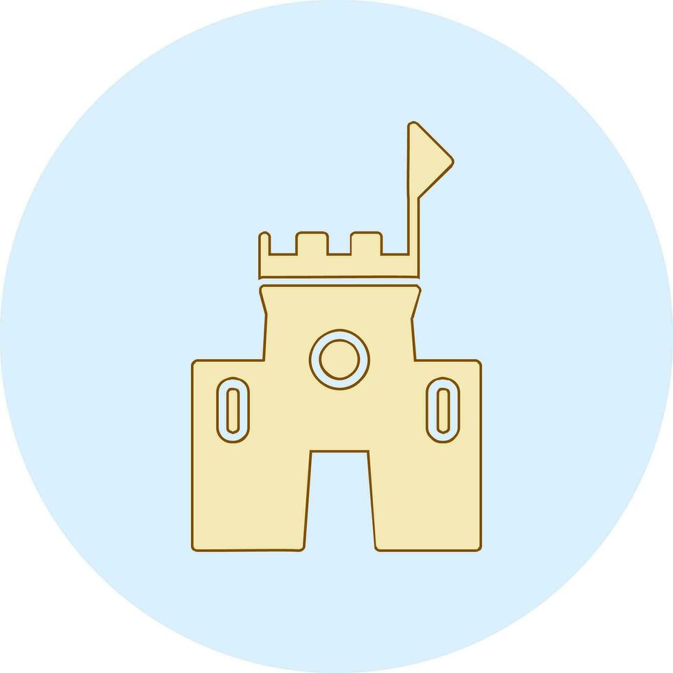 Sand Castle Vector Icon