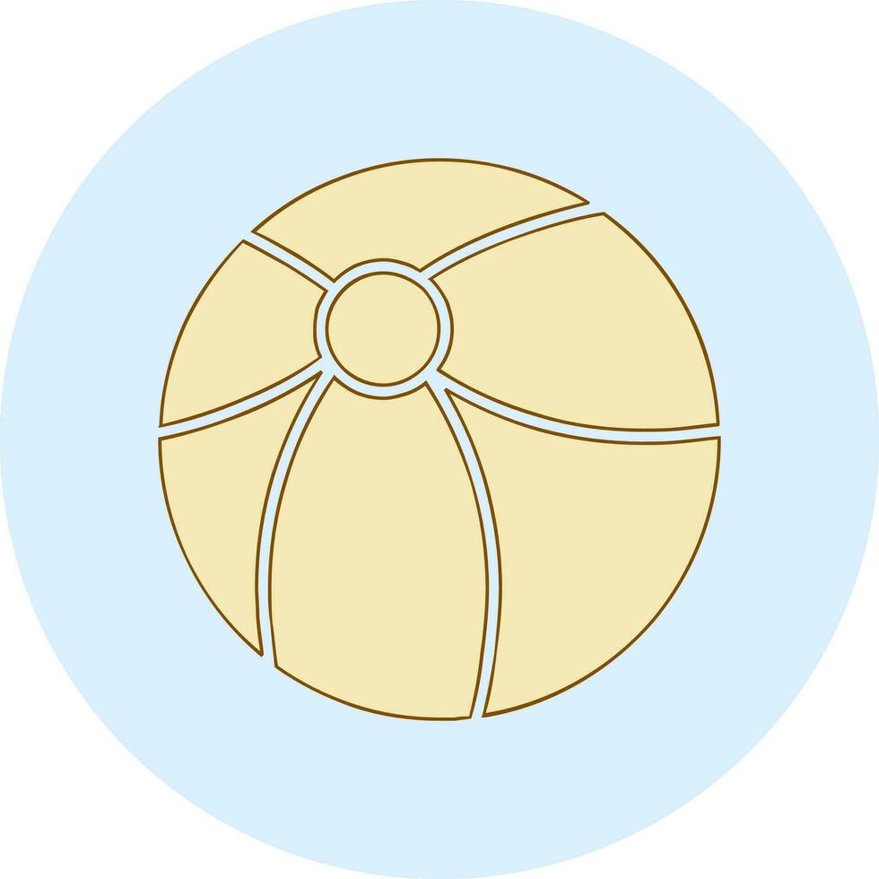 icono de vector de pelota de playa