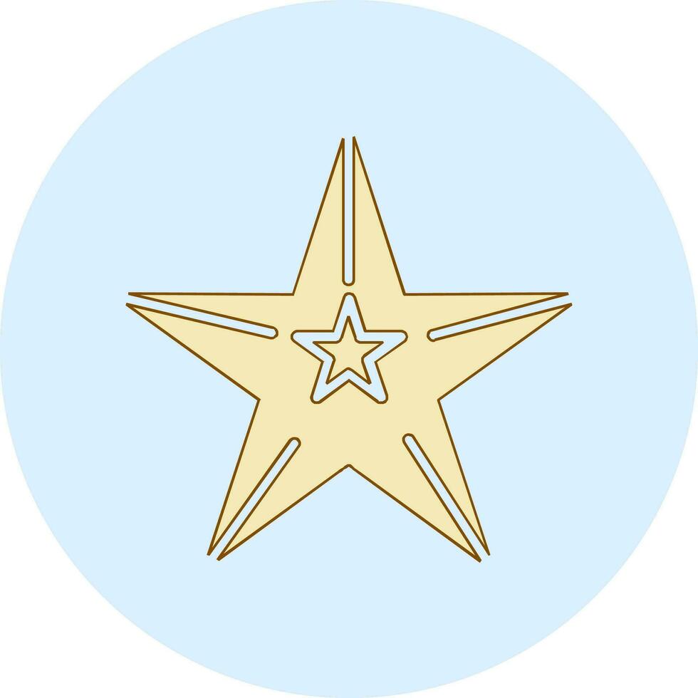 icono de vector de estrella de mar