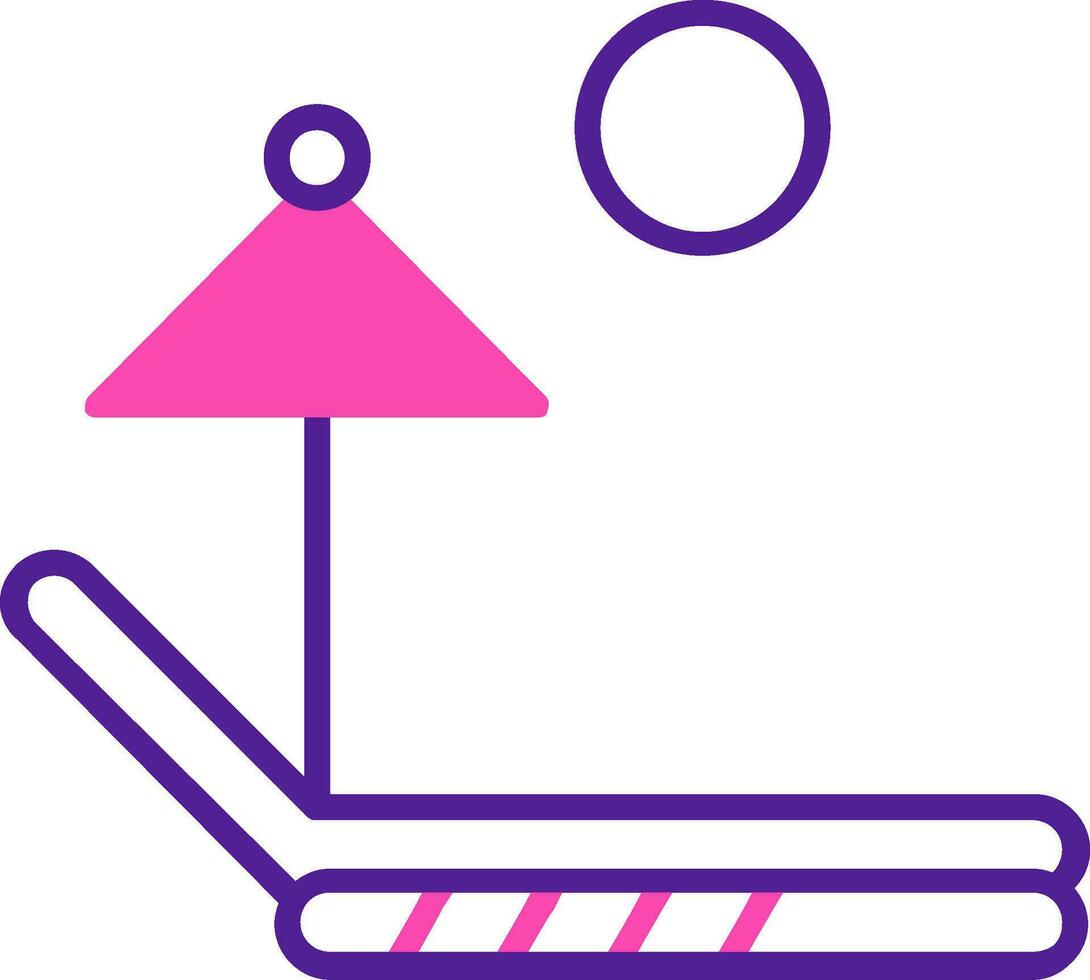 Sunbed Vector Icon