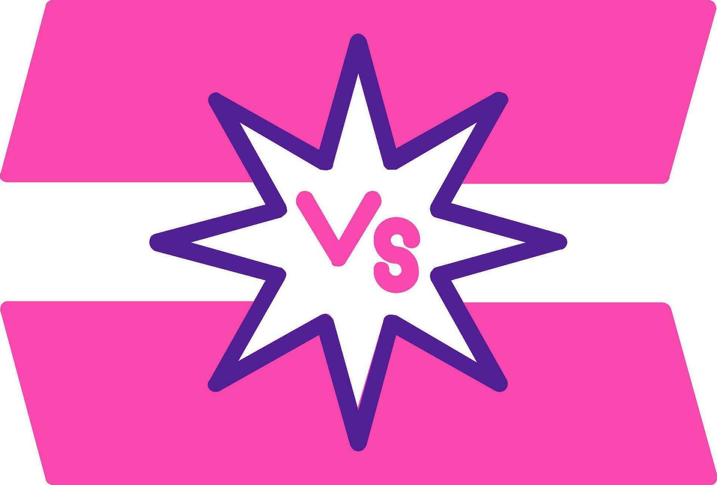 versus icono de vector