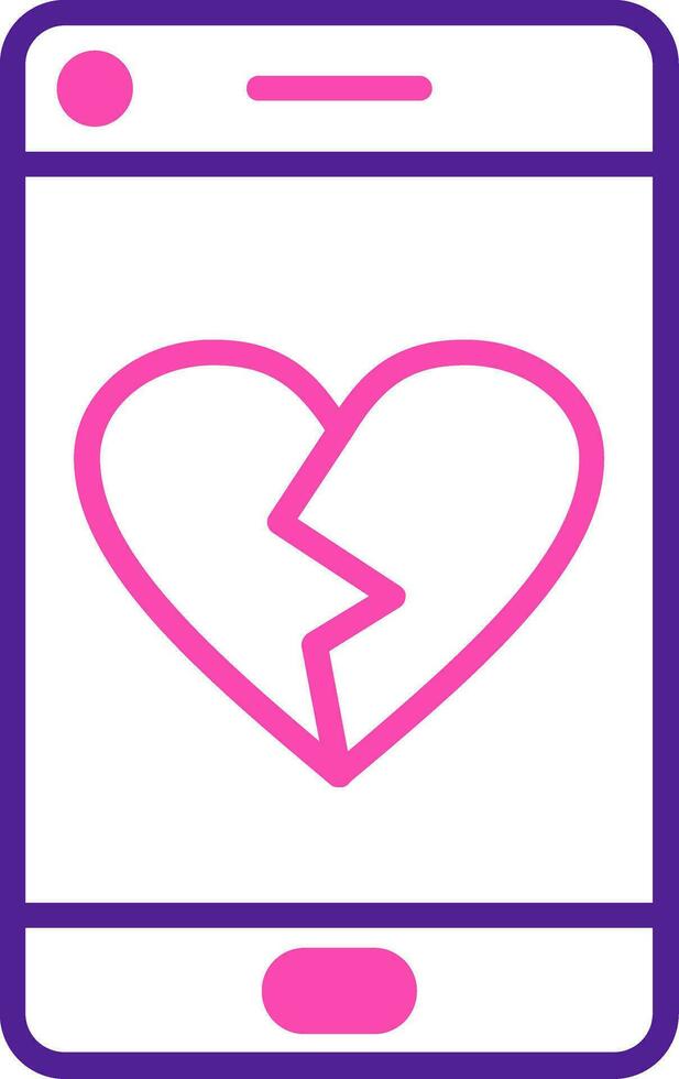 Heart Break Vector Icon