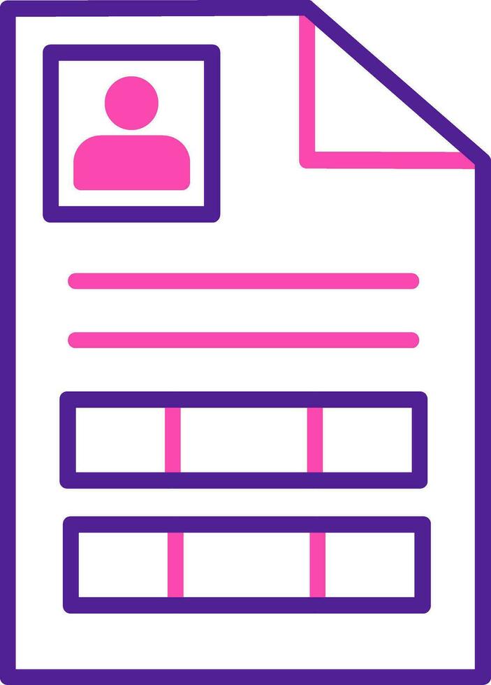 Curriculum Vitae Vector Icon