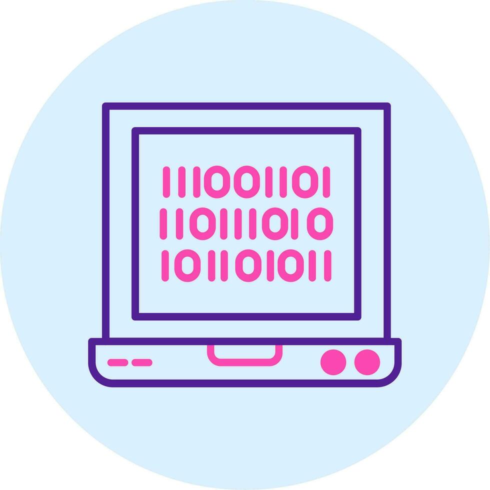 Binary Code Vector Icon