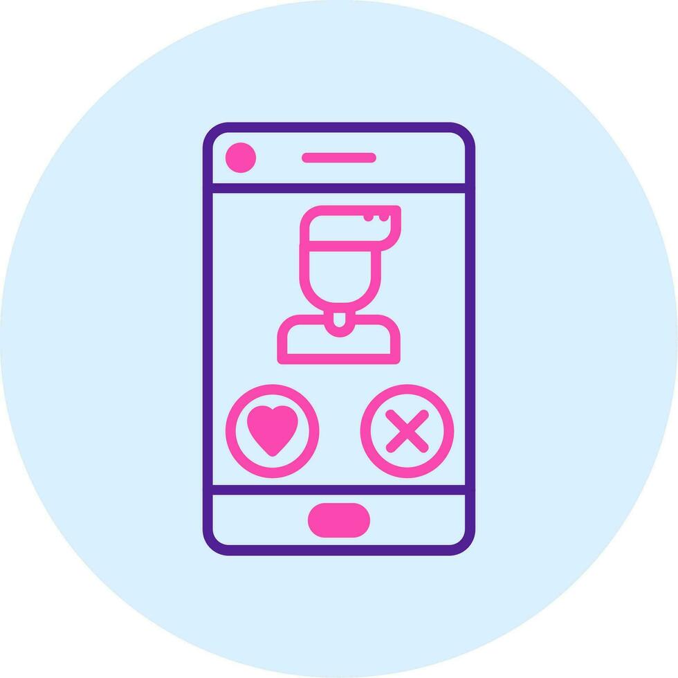 Dating App Vector Icon