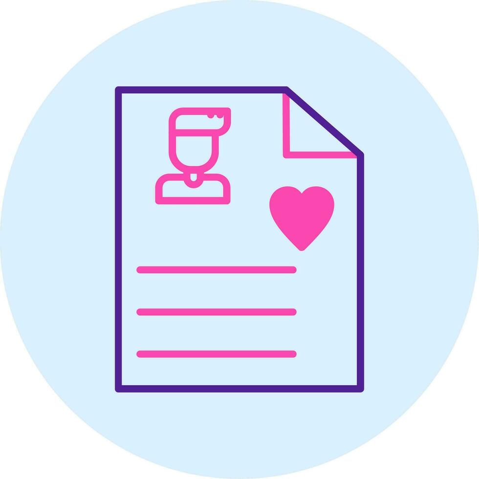 User Biodata Vector Icon